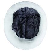 Шапка ушанка сувенирная фанатская с пайетками ( синие ) искусственный мех белая (1407991) - ВОЕНТОРГ ТЫЛОВИК