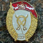 Знак нагрудный Военное кавалерийское училище СССР закрутка (2301938) - ВОЕНТОРГ ТЫЛОВИК