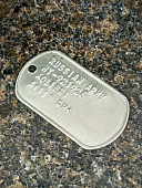 Жетон DOG TAG именной НАТО ( NATO forces ) США ( USA ) с набивкой номера (2104999) - ВОЕНТОРГ ТЫЛОВИК