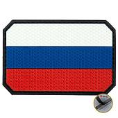 Нашивка ( шеврон патч patch ) тактическая флаг RUSSIA / РОССИЯ ( триколор ) 3D PVC ( пластизоль ) на липучке 9х6 триколор (2504807) - ВОЕНТОРГ ТЫЛОВИК