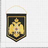 Вымпел средний с вышивкой МЧС 21х15 см черный (4503061) - ВОЕНТОРГ ТЫЛОВИК