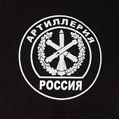 Футболка с символикой Артиллерия черная (1208066) - ВОЕНТОРГ ТЫЛОВИК