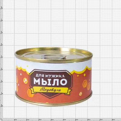 Мыло в банке консервированное подарочное для мужика Медовуха (4804119) - HAKKI.RU