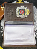 Обложка ( портмоне ) для автодокументов с жетоном ГРУ ГШ ВС РФ коричневая (4204118) - ВОЕНТОРГ ТЫЛОВИК