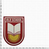 Нашивка ( шеврон патч patch ) тактическая OLD SCHOOL 2 3D PVC ( пластизоль ) на липучке 9х6,5 красная (2504052) - ВОЕНТОРГ ТЫЛОВИК