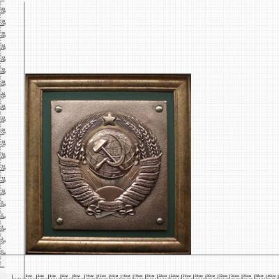Плакетка ( панно ) табличка пограничного столба СССР 290х300 (4406067) - HAKKI.RU