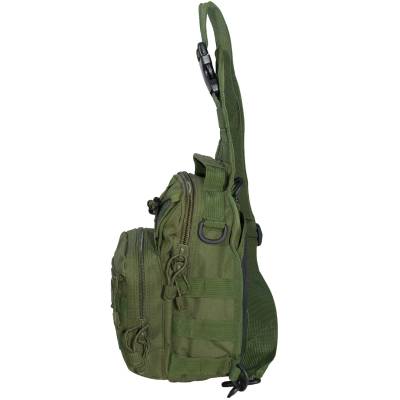 Сумка-органайзер TAC через плечо тактическая MOLLE оливковая (3310281) - HAKKI.RU