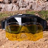 Очки защитные TAC тактические Revision Goggles со сменными линзами черные (3208026) - ВОЕНТОРГ ТЫЛОВИК