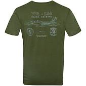 Футболка 726 GEAR мужская Black kinghts one five four оливковая (1214029) - ВОЕНТОРГ ТЫЛОВИК