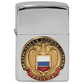 Зажигалка с символикой ФСО России бензиновая серебристая (4403945) - ВОЕНТОРГ ТЫЛОВИК