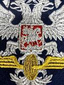 Вымпел с символикой РЖД вышитый средний 15х22 темно-синий (4503118) - ВОЕНТОРГ ТЫЛОВИК