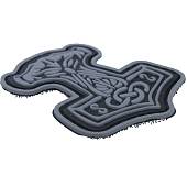 Нашивка ( шеврон патч patch ) тактическая Молот Тора 3D PVC ( пластизоль ) на липучке 5,8х7 черная (2504253) - ВОЕНТОРГ ТЫЛОВИК