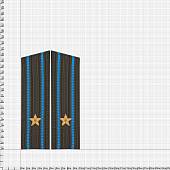 Погоны ВДВ / ВКС парадные на китель Майор скос р/в галун (2203026) - ВОЕНТОРГ ТЫЛОВИК