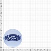 Наклейки на диски литые с логотипом автомобиля ФОРД ( FORD ) D-56 мм серебристые (12050019) - ВОЕНТОРГ ТЫЛОВИК