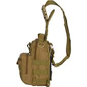 Сумка-органайзер TAC через плечо тактическая MOLLE коричневая (3310171) - ВОЕНТОРГ ТЫЛОВИК