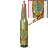 Зажигалка патрон с символикой Герб СССР газовая 140 мм золотистая (4403262) - ВОЕНТОРГ ТЫЛОВИК