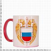 Кружка с символикой ФСО России хамелеон красная (4601078) - ВОЕНТОРГ ТЫЛОВИК