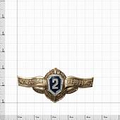 Знак нагрудный Классность рядового состава 2 класс на пимсе (2301993) - ВОЕНТОРГ ТЫЛОВИК