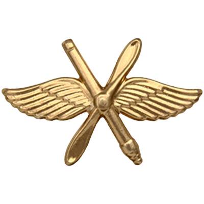 Эмблема ( знак ) петличная ( петлица ) ВВС России золотистая (2102086) - HAKKI.RU