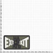 Нашивка ( шеврон патч patch ) тактическая EХIT НАСРАТЬ EXIT 3D PVC ( пластизоль ) на липучке 7,5х4 оливковая (2504233) - ВОЕНТОРГ ТЫЛОВИК