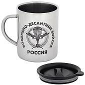 Термокружка металлическая с символикой ВДВ России 450 мл (4602002) - ВОЕНТОРГ ТЫЛОВИК