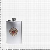 Набор подарочный с символикой Герб ( орел ) России ( фляга 9 OZ-270 мл + стопки 2х30 мл + стопка складная 1х150 мл + лейка ) (4801145) - ВОЕНТОРГ ТЫЛОВИК