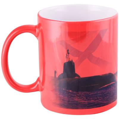 Кружка с символикой ВМФ России хамелеон красная (4601073) - HAKKI.RU