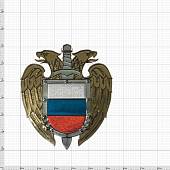Наклейка металлизированная ФСО России 50х60 мм (4420031) - ВОЕНТОРГ ТЫЛОВИК