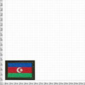 Нашивка ( шеврон ) на рукав Флаг Азербайджана 6х4 вышитая на липучке оливковая (2503674) - ВОЕНТОРГ ТЫЛОВИК