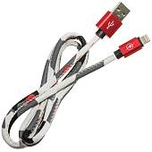 Кабель ( провод ) для зарядки телефона USB / Apple камуфлированный красный (4002010) - ВОЕНТОРГ ТЫЛОВИК