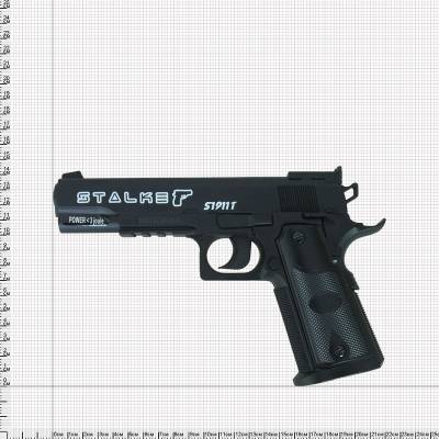 Пистолет пневматический STALKER S1911T калибр 4,5 мм (3106054) - HAKKI.RU