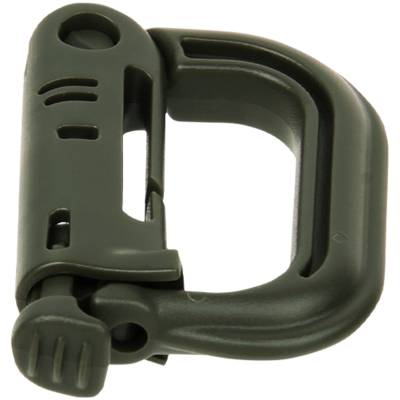 Карабин ( carabiner ) 555 GrimLock ( Гримлок ) пластиковый оливковый (3323008) - HAKKI.RU