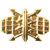 Эмблема ( знак ) петличная ( петлица ) РТВ ВВС России золотистая (2102122) - ВОЕНТОРГ ТЫЛОВИК
