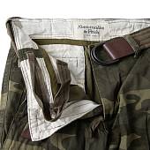 Брюки ( штаны ) Abercrombie & FItch мужские карго демисезонные c боковыми карманами камуфлированные нато зеленый (1101804) - ВОЕНТОРГ ТЫЛОВИК