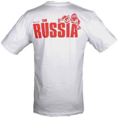 Футболка Team Russia (двуглавый орел) белая (1208220) - HAKKI.RU
