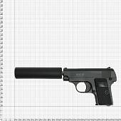 Пистолет GALAXY пневматический страйкбольный Colt 25 с глушителем магазин 7 шт калибр 6 мм (3219028) - ВОЕНТОРГ ТЫЛОВИК