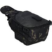 Сумка-органайзер TAC через плечо тактическая MOLLE камуфлированная camo-multi черная (3310963) - ВОЕНТОРГ ТЫЛОВИК