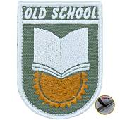 Нашивка ( шеврон патч patch ) тактическая OLD SCHOOL вышитая на липуче 8х5,5 оливковая (2509146) - ВОЕНТОРГ ТЫЛОВИК