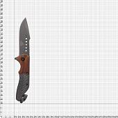 Нож складной G E R B E R полуавтоматический с клипсой коричневый (3913062) - ВОЕНТОРГ ТЫЛОВИК