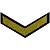 Знак - годичка ( нашивка шеврон ) нарукавный за выслугу лет ( по годам службы ) 1 год вышитый черный (2508106) - HAKKI