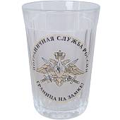 Стакан граненый с символикой ПС ( Пограничная служба ) ФСБ России / Граница на замке (4609069) - ВОЕНТОРГ ТЫЛОВИК