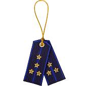 Вымпел мини в авто погоны Капитана ФСО России вышитые (4501066) - ВОЕНТОРГ ТЫЛОВИК