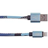Кабель ( провод ) для зарядки телефона USB / Apple камуфлированный синий (4002004) - ВОЕНТОРГ ТЫЛОВИК