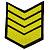 Знак - годичка ( нашивка шеврон ) нарукавный за выслугу лет ( по годам службы ) 8 лет вышитый на липучке (2508008) - HAKKI