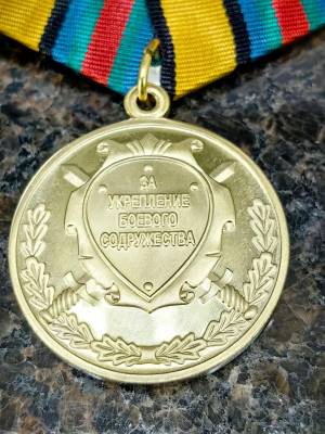 Медаль МО РФ - ЗА УКРЕПЛЕНИЕ БОЕВОГО СОДРУЖЕСТВА (2401413) - HAKKI.RU