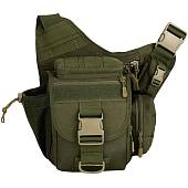 Сумка-органайзер TAC на плечо тактическая MOLLE оливковая (3310182) - ВОЕНТОРГ ТЫЛОВИК
