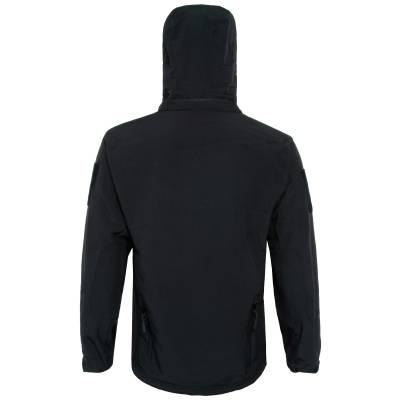 Куртка TAC SoftShell тактическая демисезонная ветровлагозащитная мембрана черная (1105011) - HAKKI.RU
