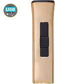 Зажигалка электронная с зарядкой от USB золотистая (4403981) - ВОЕНТОРГ ТЫЛОВИК