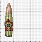 Зажигалка патрон с символикой Герб СССР малая газовая золотистая (4403267) - ВОЕНТОРГ ТЫЛОВИК