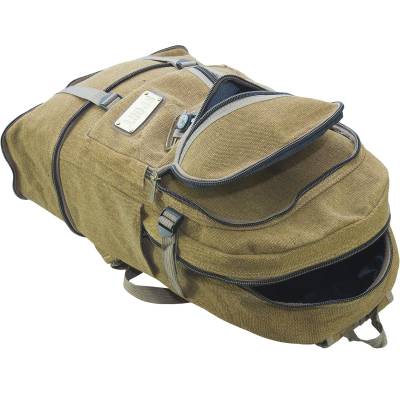Рюкзак брезентовый Sport 40х32х12 коричневый (3306184) - HAKKI.RU